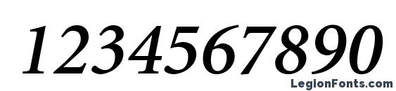 Atlantix SSi Semi Bold Italic Font, Number Fonts