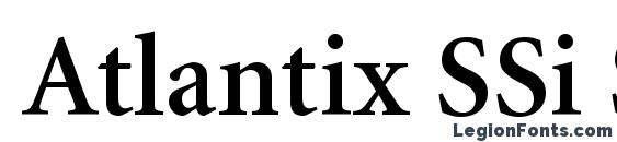 Atlantix SSi Semi Bold font, free Atlantix SSi Semi Bold font, preview Atlantix SSi Semi Bold font