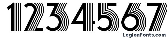 Atlas Deco B Font, Number Fonts