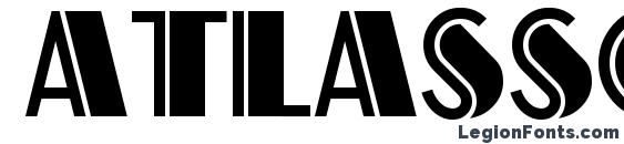 шрифт Atlassol, бесплатный шрифт Atlassol, предварительный просмотр шрифта Atlassol