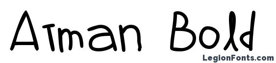 Atman Bold font, free Atman Bold font, preview Atman Bold font