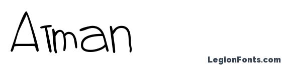 шрифт Atman, бесплатный шрифт Atman, предварительный просмотр шрифта Atman