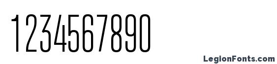 Attentica 4F UltraLight Font, Number Fonts