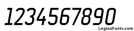 AUdimat Italic Font, Number Fonts