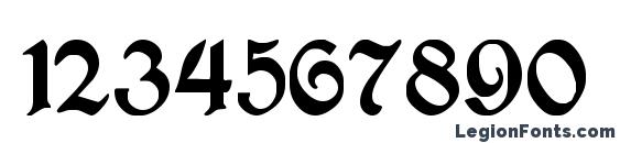 Augusta Regular Font, Number Fonts