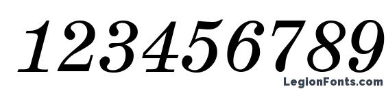 AugustDB Italic Font, Number Fonts