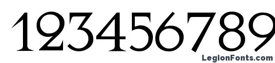 Augustus Font, Number Fonts
