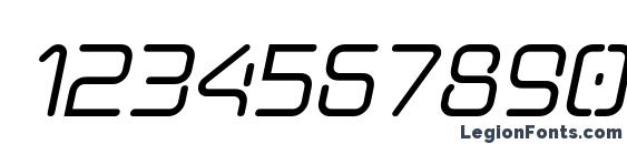 Aunchanted Bold Oblique Font, Number Fonts