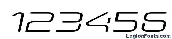 Aunchanted Expanded Oblique Font, Number Fonts