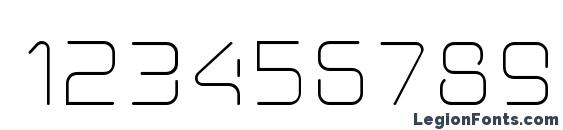 Aunchanted Xspace Thin Font, Number Fonts