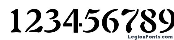 Auriol LT Bold Font, Number Fonts