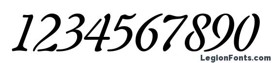Auriol LT Italic Font, Number Fonts