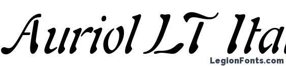 шрифт Auriol LT Italic, бесплатный шрифт Auriol LT Italic, предварительный просмотр шрифта Auriol LT Italic