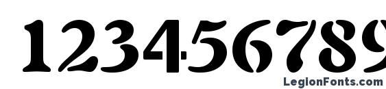 AuriolLTStd Black Font, Number Fonts