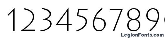 Austere Light SSi Extra Light Font, Number Fonts