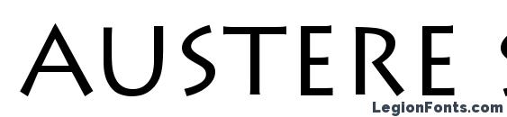 Austere SSi font, free Austere SSi font, preview Austere SSi font