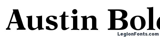 шрифт Austin Bold, бесплатный шрифт Austin Bold, предварительный просмотр шрифта Austin Bold