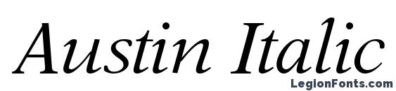 Austin Italic font, free Austin Italic font, preview Austin Italic font