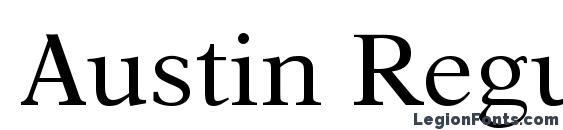 Шрифт Austin Regular, Типографические шрифты