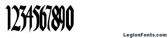 AuthurFont110 Bold Font, Number Fonts