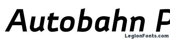 Autobahn Pro Bold Italic Font, Bold Fonts