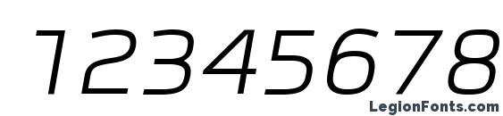 Autobahn Pro Italic Font, Number Fonts