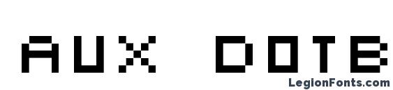 AuX DotBitC SmallCaps font, free AuX DotBitC SmallCaps font, preview AuX DotBitC SmallCaps font