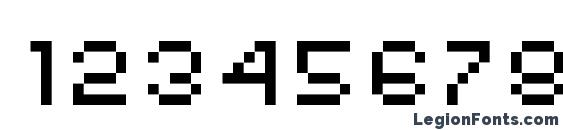 AuX DotBitC Xtra SmallCaps Font, Number Fonts