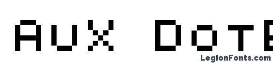 AuX DotBitC Xtra SmallCaps font, free AuX DotBitC Xtra SmallCaps font, preview AuX DotBitC Xtra SmallCaps font