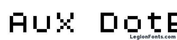 AuX DotBitC Xtra font, free AuX DotBitC Xtra font, preview AuX DotBitC Xtra font