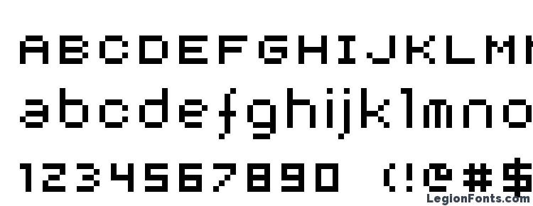 glyphs AuX DotBitC font, сharacters AuX DotBitC font, symbols AuX DotBitC font, character map AuX DotBitC font, preview AuX DotBitC font, abc AuX DotBitC font, AuX DotBitC font