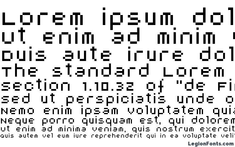 specimens AuX DotBitC font, sample AuX DotBitC font, an example of writing AuX DotBitC font, review AuX DotBitC font, preview AuX DotBitC font, AuX DotBitC font
