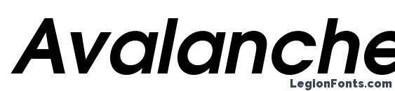 Avalanche Bold Italic font, free Avalanche Bold Italic font, preview Avalanche Bold Italic font
