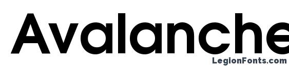 шрифт Avalanche Bold, бесплатный шрифт Avalanche Bold, предварительный просмотр шрифта Avalanche Bold