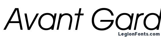 шрифт Avant Garde Italic, бесплатный шрифт Avant Garde Italic, предварительный просмотр шрифта Avant Garde Italic