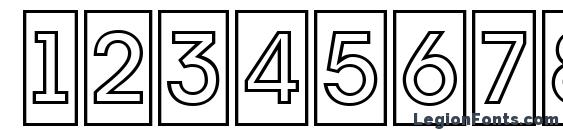 Avante 7 Font, Number Fonts