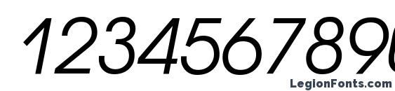 AvantGardeCTT Italic Font, Number Fonts