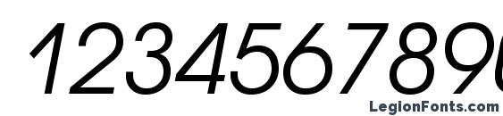 AvantGardeGothicC Oblique Font, Number Fonts