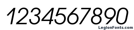 AvantGarGotItcTEE Italic Font, Number Fonts
