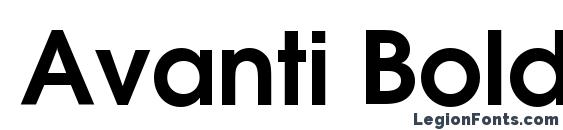 шрифт Avanti Bold, бесплатный шрифт Avanti Bold, предварительный просмотр шрифта Avanti Bold