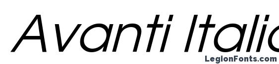 шрифт Avanti Italic, бесплатный шрифт Avanti Italic, предварительный просмотр шрифта Avanti Italic