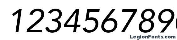 Avenir LT 55 Oblique Font, Number Fonts