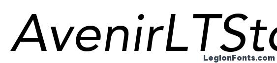 шрифт AvenirLTStd Oblique, бесплатный шрифт AvenirLTStd Oblique, предварительный просмотр шрифта AvenirLTStd Oblique