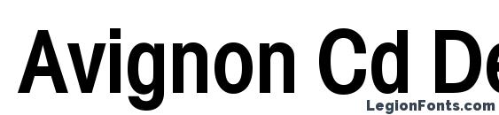 Avignon Cd Demi font, free Avignon Cd Demi font, preview Avignon Cd Demi font