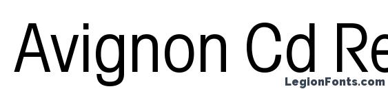 Avignon Cd Regular font, free Avignon Cd Regular font, preview Avignon Cd Regular font