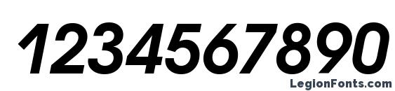 Avignon DemiItalic Font, Number Fonts