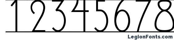 Avignon Font, Number Fonts