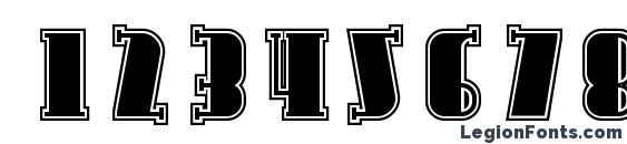 Avondale SC Inline Font, Number Fonts