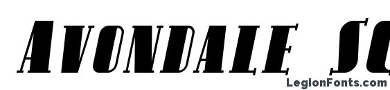 шрифт Avondale SC Italic, бесплатный шрифт Avondale SC Italic, предварительный просмотр шрифта Avondale SC Italic