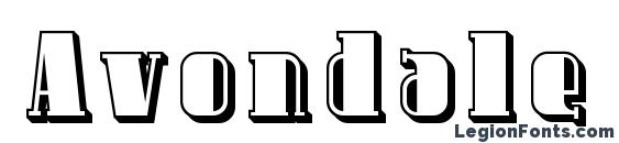 Avondale Shaded Font
